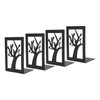 4Pcs Metal Book Ends Orderly Storage Arbitrary Adjustment Smoother Edges