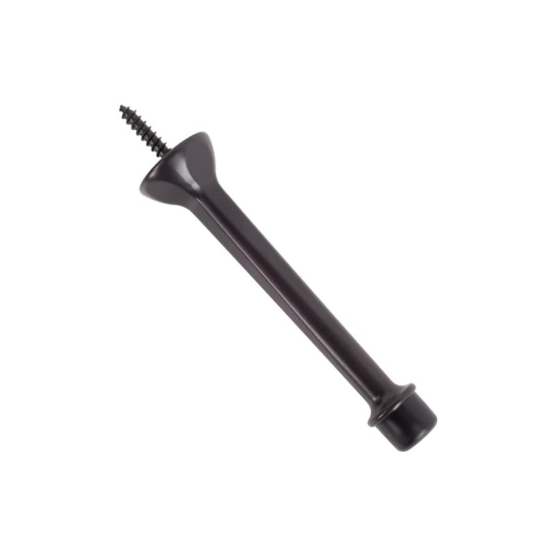 Stone Harbor Hardware Heavy-Duty Solid Door Stop, 4 Inches, Oil-Rubbed