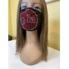 Unbranded Comma La Kamala Harris Bling Face Mask Red and
