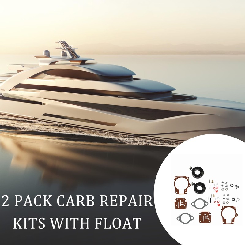 ALL-CARB 2 Pack Carb Repair Kits with Float Replacement for