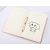 Yonavita Pink Glitter Notebook, 8.4"x 5.7", 200 Lined Pages, No