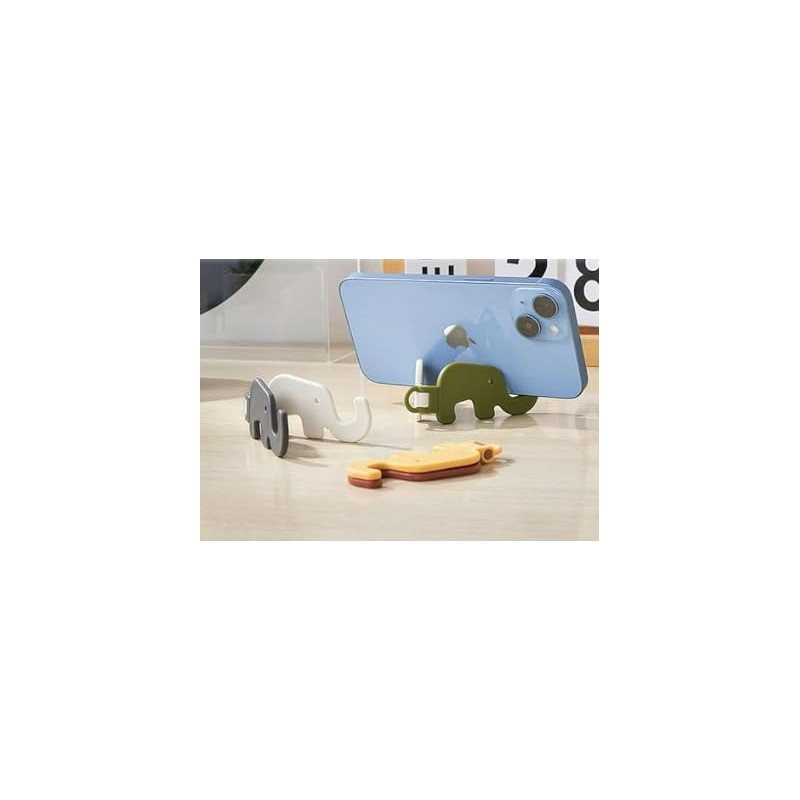 sms02 Smartphone Stand, Set of 3, Compact, Elephant, Smartphone Stand,
