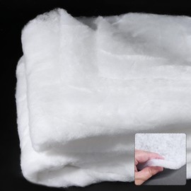 Nuyoah Imbottitura in tessuto non tessuto, al metro, 100% poliestere, lavabile, stirabile, in tessuto non tessuto, imbottitura in ovatta (60 g/m², 1,5 x 2 m)