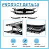 CABOHON Front Bumper Upper Grille For 2016-2018 Honda Civic Glossy