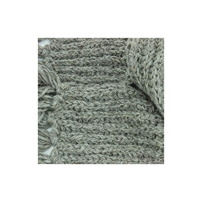 LOUDelephant Chunky Wool Knit Scarf - Plain - Oatmeal