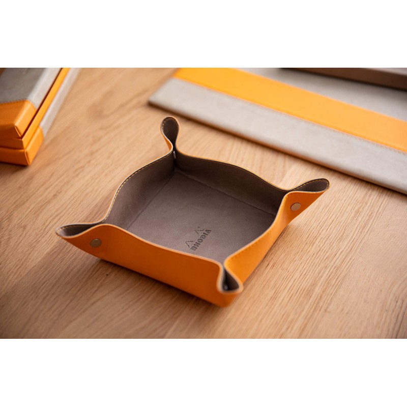 RHODIA 318853C - Svuotatasche riversibile Cioccolato 12x12x4,5cm