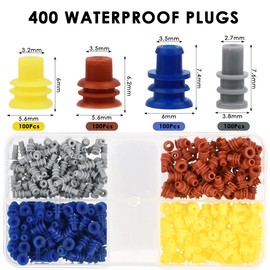 708 Piece Connector Pins Kit, Car Plug Pin Accessories 1/1.5/1.8/2.2/2.8/3.5 mm, Male and Female Wire Seals, Removal Tool Set for Motorcycles, Cars and Boats