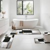 XLHOMO Black Memory Foam Bathroom Rug Sets 5 Piece, Absorbent