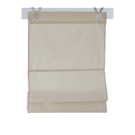 Kessy Bessy Roman Blind, White, Natural, Grey, Green Marc Eyelet K 45/60/80/100 x 140 cm and 80 x 210 cm