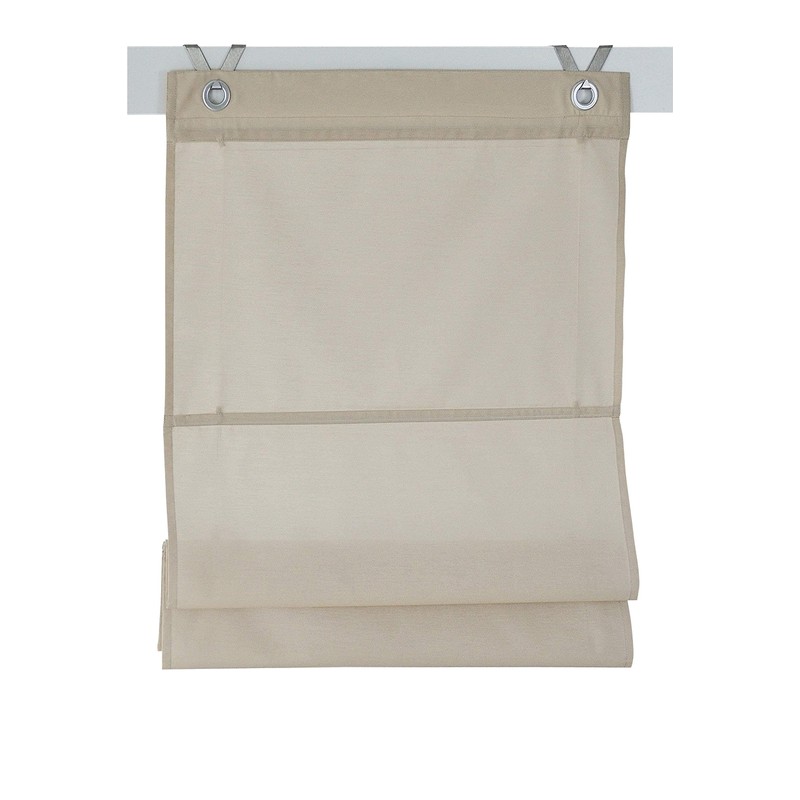 Kessy Bessy Roman Blind, White, Natural, Grey, Green Marc Eyelet