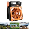 Unbranded Solar Camping Fan Rechargeable Battery Operated Fan 4 Speeds