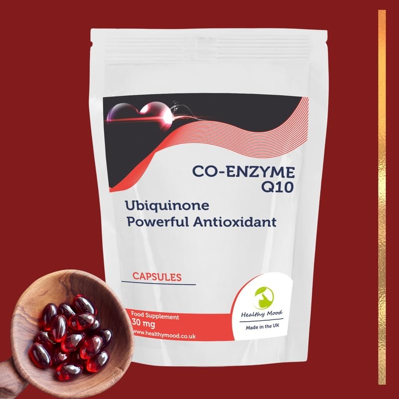 CoQ10 Capsules 30mg – Co-Enzyme Q10 Dietary Supplement for Heart