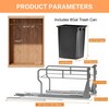 YJHome Pull Out Trash Can Under Cabinet with 31Qt 8Gal