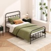 Kujielan Metal Bed Frame - Structurally Stable Heavy Duty Steel