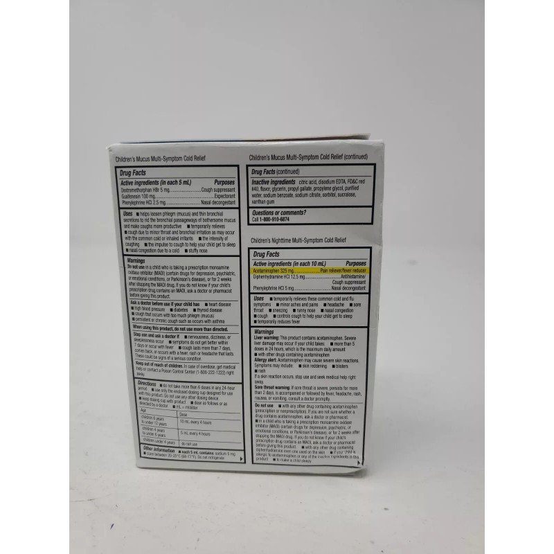 up&up Children's Multi-Symptom Day & Night Cold Relief Liquid Syrup