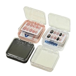 Nail art transparent 2-tier handmade nail tip multi storage case 4 types - WFHTQRN nail picture frame - 40 / 네일아트 투명 2단 수제 네일팁 멀티 보관 케이스 4종-WFHTQRN 네일액자-40