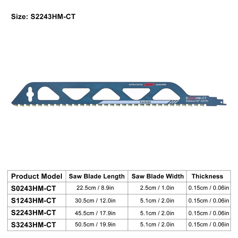 Reciprocating Saw Blade Tungsten Carbide Alloy Pruning Blade for Wood