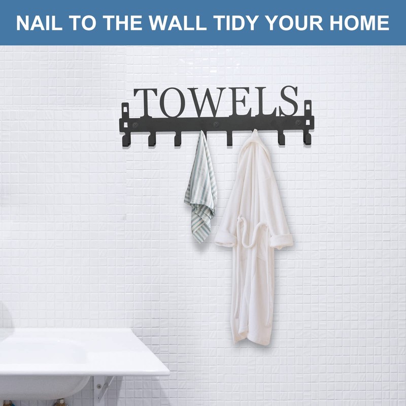 Azmoncy Over The Door Hooks, Towel Rack for Bathroom Towel