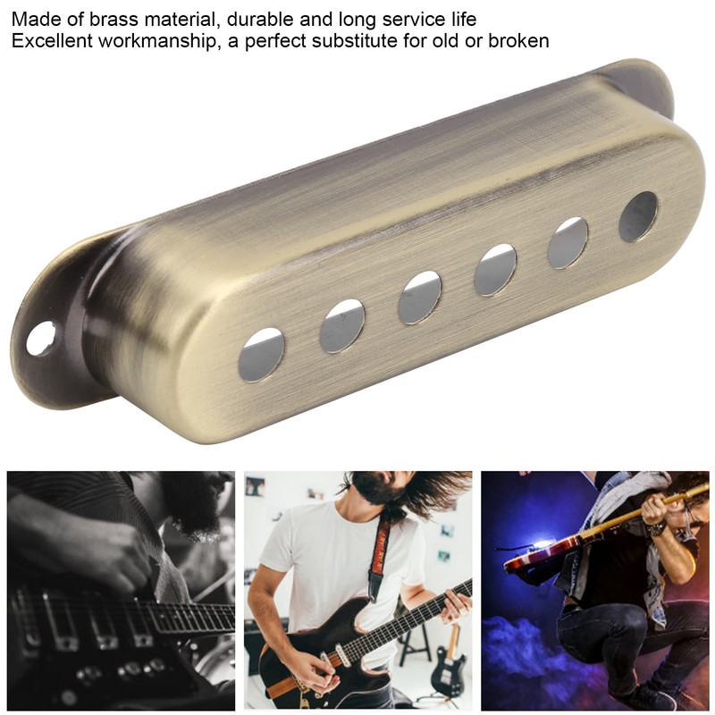 3Pcs Single Pickup Cover Brass 48mm/50mm/52mm Musical Instrument Accessories for
