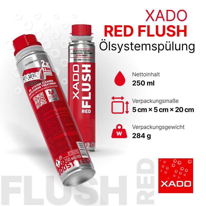 XADO RED Flush Engine Oil Flush Cleaner - Removes Carbon