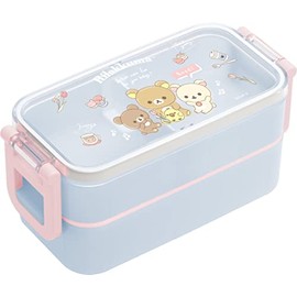 San-X Rilakkuma Lunch Market KA17301 2-Point Lock Lunch Box with Handle