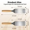 2Pcs Stainless Steel Spatula Set,Mini Serving Spatula for Kitchen Use,Metal