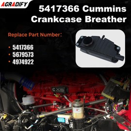 AGradify 5417366 Crankcase Breather Compatible with Cummins X15 XPI Engine Replace 5679573 4974922