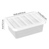 Afromy Plastic Storage Containers with Secure Latching Lids, Stackable Organization