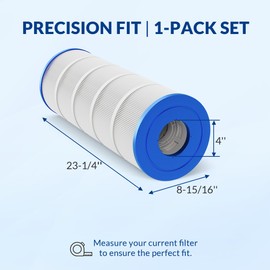 Swimara Pool Filter Cartridge, 5oz Trilobal Heavy-Duty Fabric, Ultra Series, Compatible with Hayward Star-Clear Plus C1200, Replacement for CX1200RE PA120, 120 Sq. Ft. (8.9" Dia)