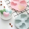2 Pcs Nonstick Cupcake Baking Pan with 4 Cavity Design,