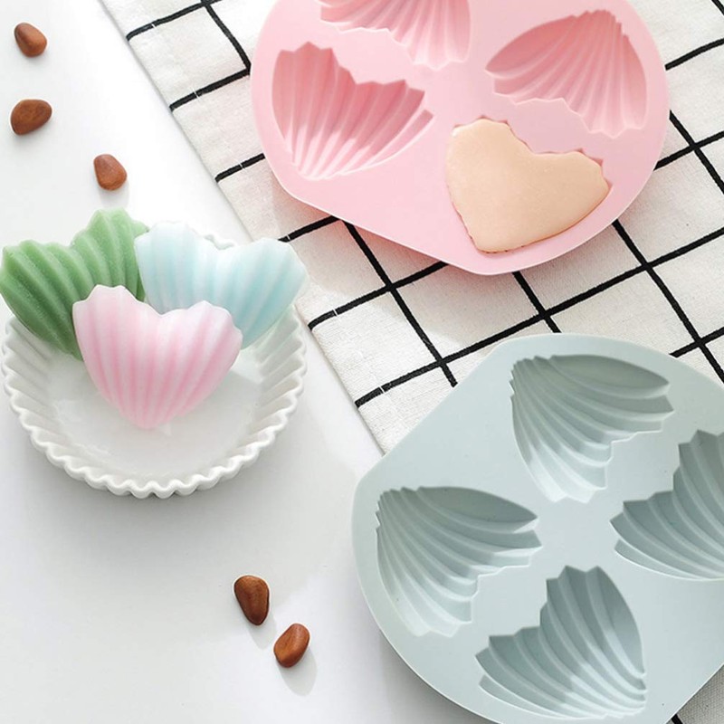 2 Pcs Nonstick Cupcake Baking Pan with 4 Cavity Design,