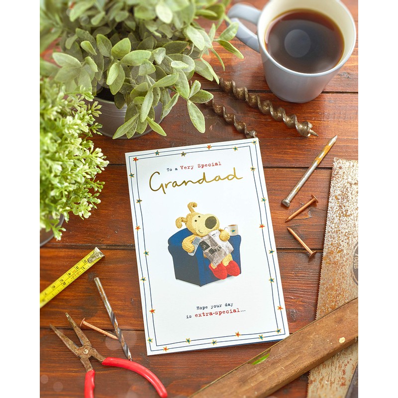 Boofle Father's Day Card For Grandad With Envelope - Cute