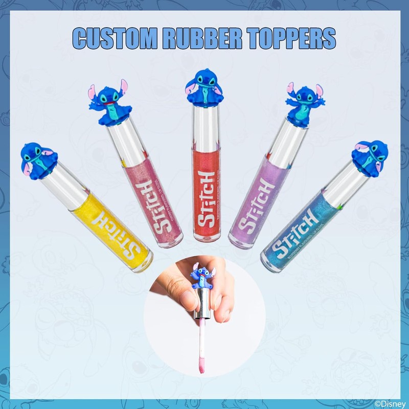 Stitch Brillo Labial Vegetal 10 pzas Niñas Regalo Fiesta