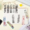GLOBLELAND Fairytale Bookmarks Clear Stamps Mermaid Bookmarks Labels Clear Silicone