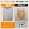 Infumm Titanium cutting boards for Kitchen,Double Sided Food Grade,Pure Titanium