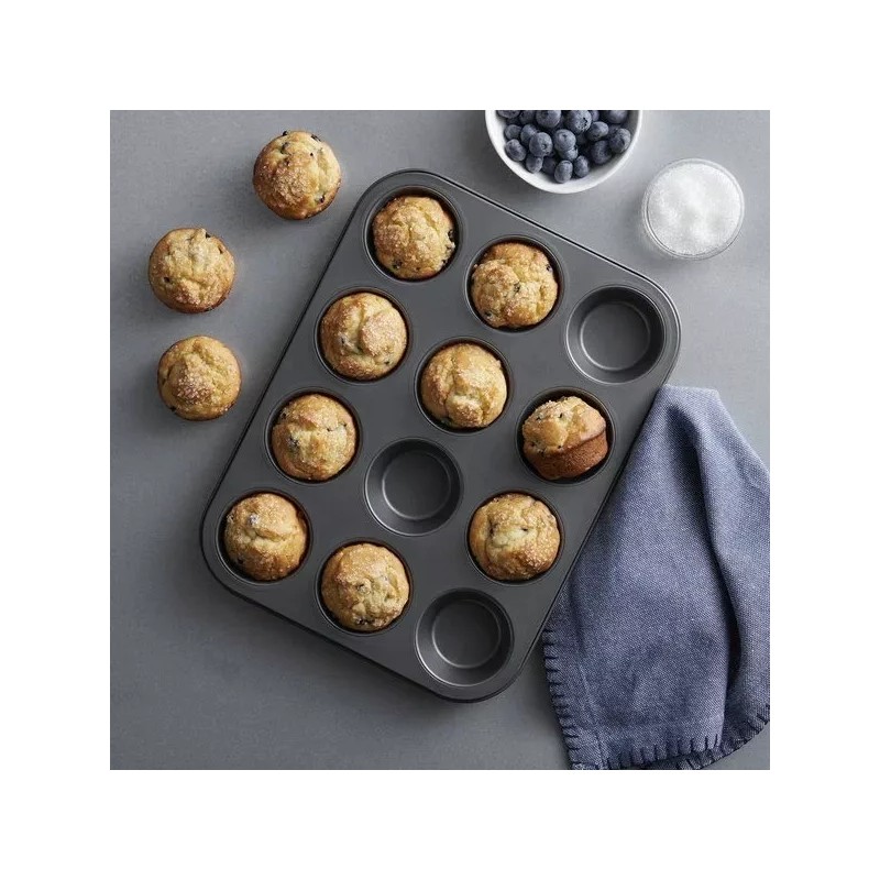 Luxury Charola De Cupakes + Capacillos De Silicon Muffin Reposteria