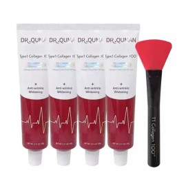 Dr. Qooumen 닥터큐먼 콜라겐팩 프리미엄 콜라겐 크림팩 60g 4개플러스전용스파출라 Dr. Qumen Collagen Pack Premium Collagen Cream Pack 60g 4pcs Plus Exclusive Spa Outlast [Doctor Q Collagen Pack Premium Collagen Cream Pack 60]