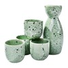 Sake 5-Piece Set, Durable Japanese Sake Ceramic Set Featuring 1