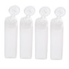 Housoutil 4pcs Refillable Cosmetic Bottle Travel-Friendly Lotion Container Squeeze Tube
