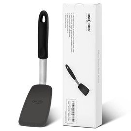 Unicook Flexible Silicone Spatula, 600°F Heat Resistant Silicone Turner for Nonstick Cookware, Essential Kitchen Cooking Utensil, Ideal for Flipping Eggs, Pancake, Burgers, Crepes and More, Medium