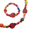 Topkids Accessories Children's Wooden Necklace & Bracelet Sets, Colourful Chunky