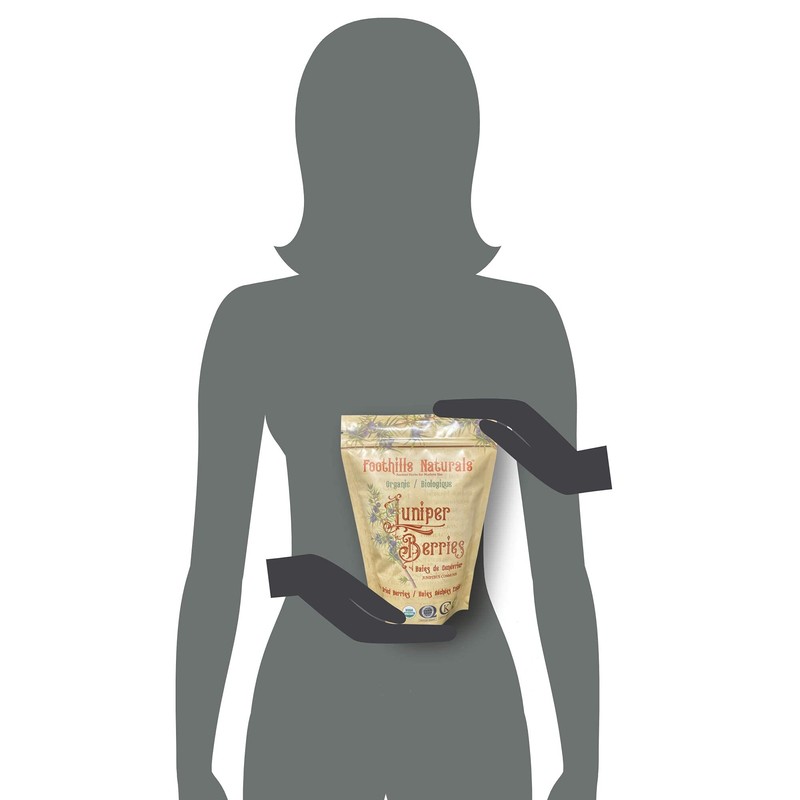Foothills Naturals Organic Juniper Berries Whole - 454g / 1