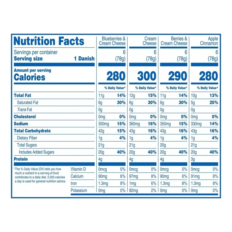Hostess Variety Pack Danish, 2.75 oz., 24 ct.