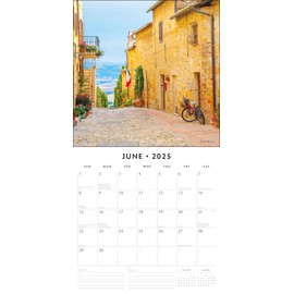 Red Robin 2025 Tuscany Monthly Wall Calendar | 12" x 24" Open | Premium Thick & Sturdy Paper | Hangable 12 Month Calendar | Plastic Free | 4 Month Transition Page for 2024