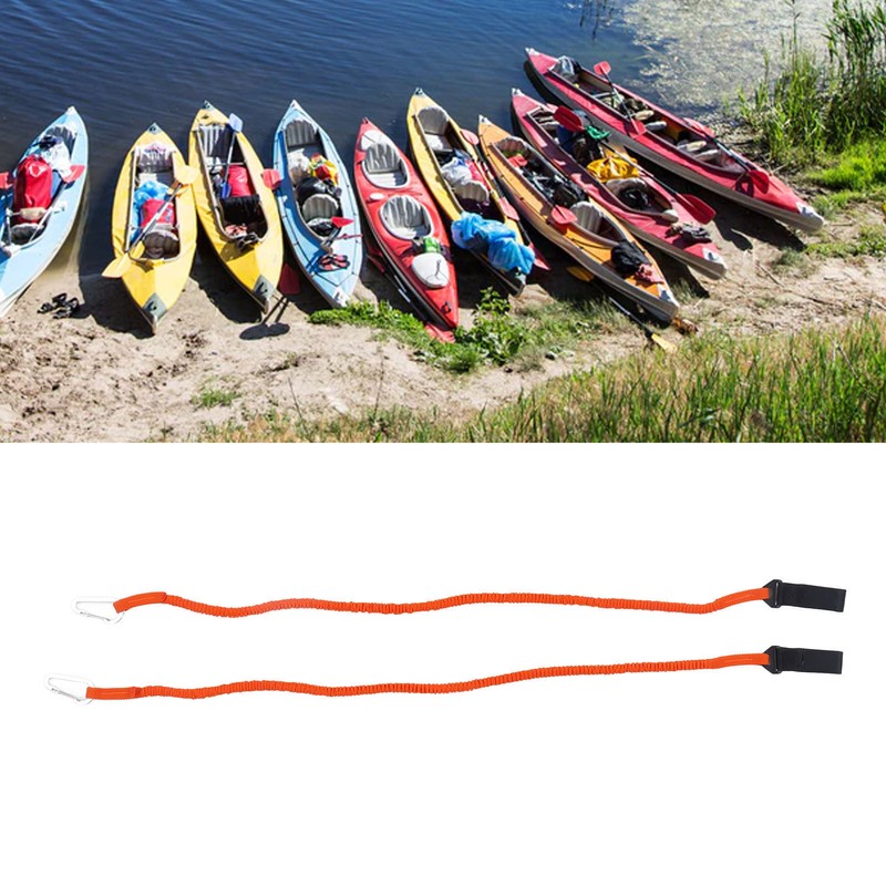 2pcs Kayak Paddle Leashes Stretchable Safety Canoe Paddle Leash Kayak