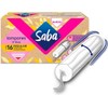 Saba Tampones Regular V-eco Flujo Moderado sin aplicador, 16 piezas