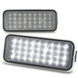 Auto Dynasty License Plate Light Compatible with 2020-2023 Toyota Tacoma, Pair of Full White LED Bed Cargo Light Lamp Assembly, Black Housing Clear Lens