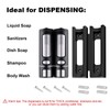 Soap Dispenser Manual ABS Wall Mount for Shower Gel, Hair