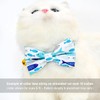 Fish Cat Bow Tie Collar, Blue Cat Collar, Breakaway with