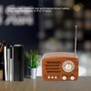 Wooden Radio, Handmade FM Retro Speaker, Portable Elderly Stereo AM